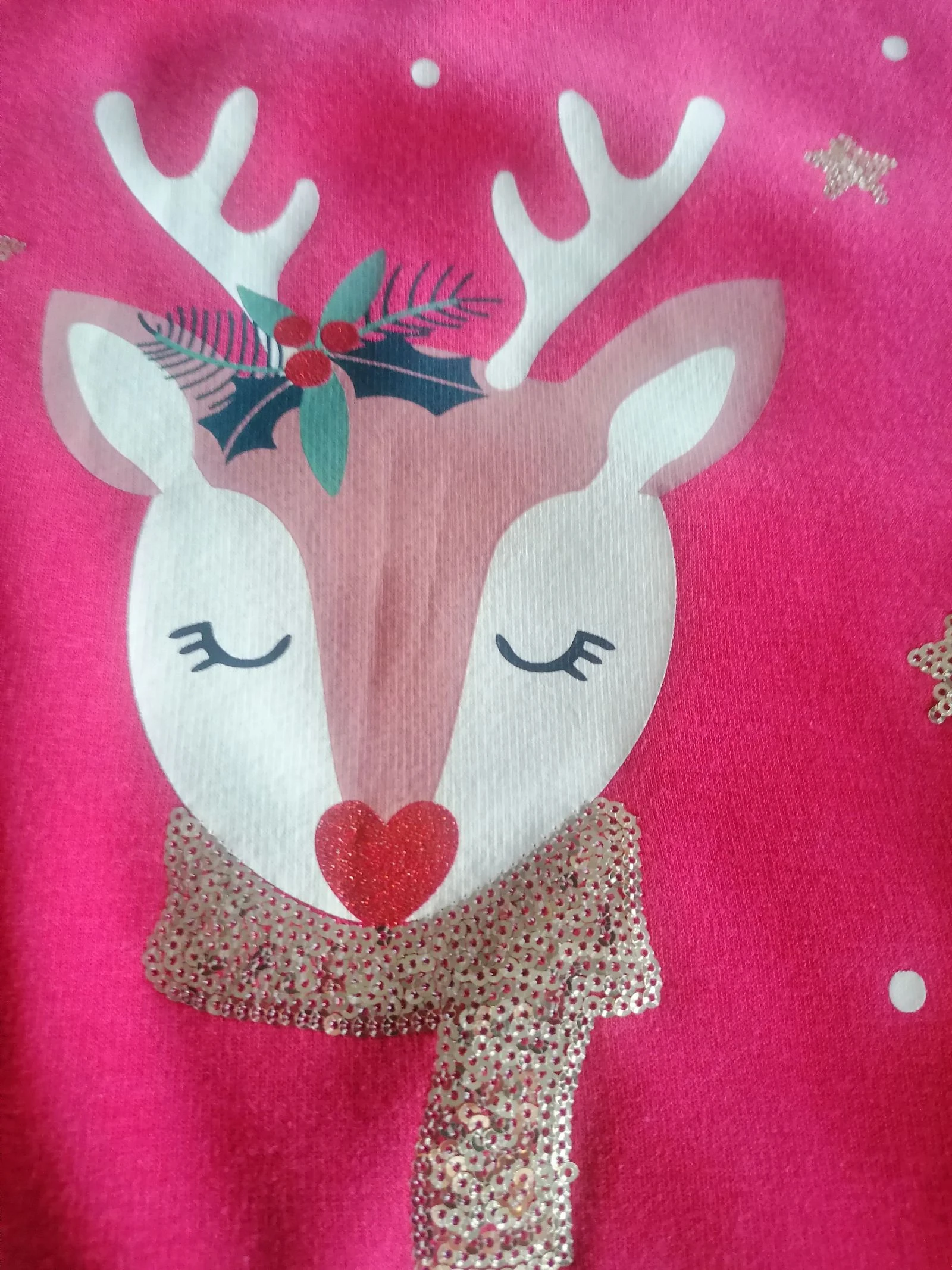 Christmas fleece sweater with reins size 10 years 👧🏻 – photo 7